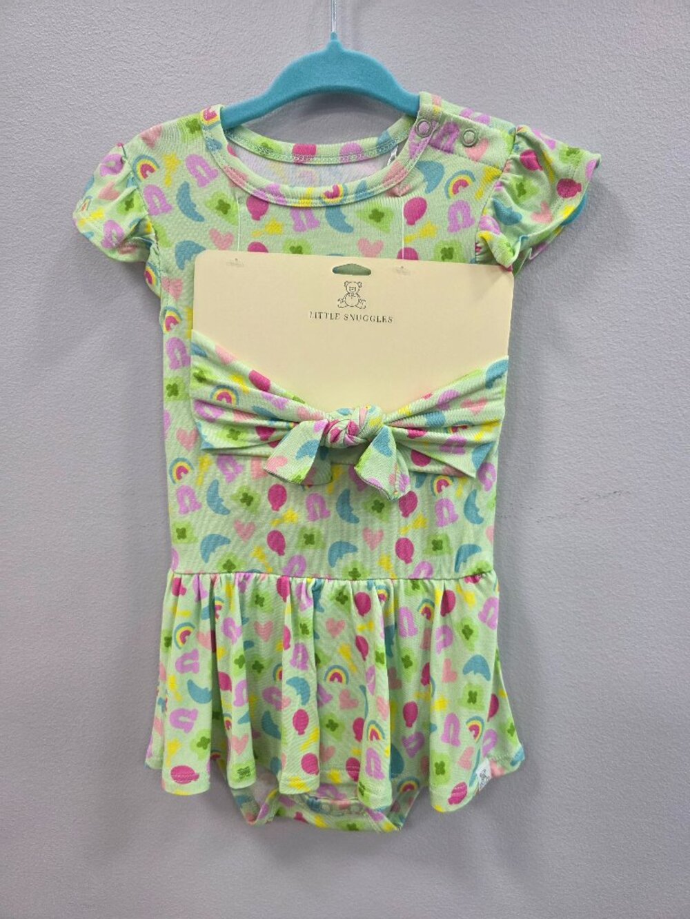 Lucky Charms Bamboo Twirl Skirt Bodysuit with Headband